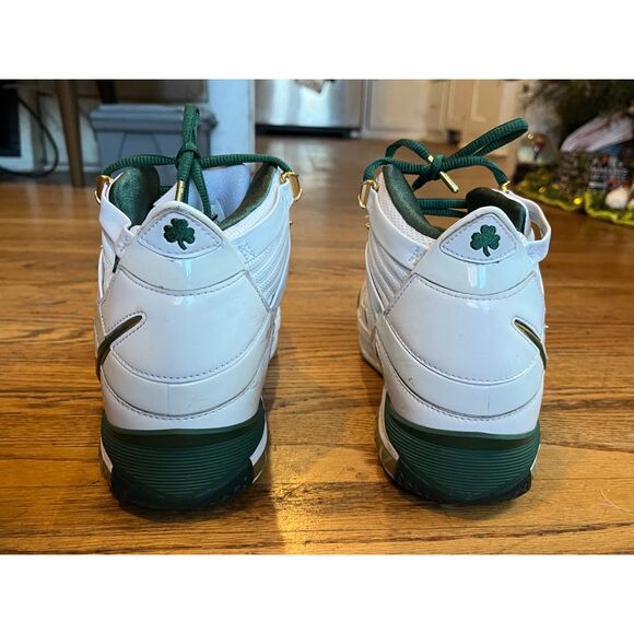 Nike Zoom LeBron SVSM White Green High Top Sneakers Trainers Shoes Mens Size 9.5 main image 5